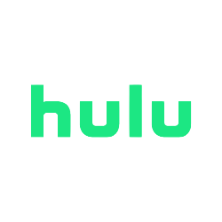 Hulu logo showing availability through IPTV United Kingdom